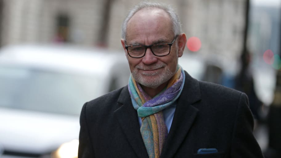 Conservative MP Crispin Blunt arrives to attend a meeting of The Bruges Group