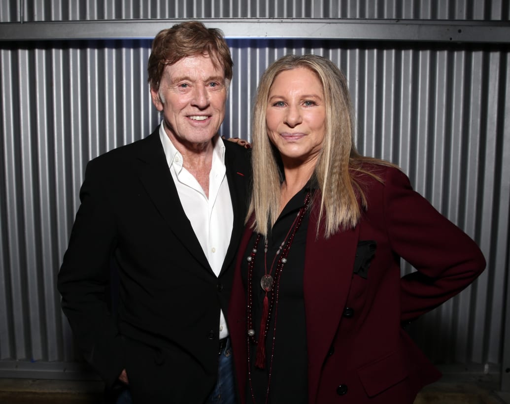Barbra Streisand and Robert Redford in 2015