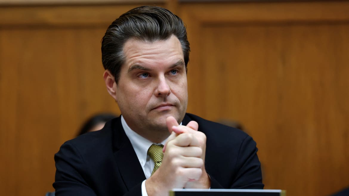 Gaetz Now Acts the Martyr as the Shutdown Dumpster Fire He Fueled Looms