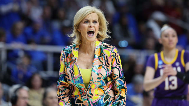 Kim Mulkey, head women’s basketball coach for the LSU Tigers.