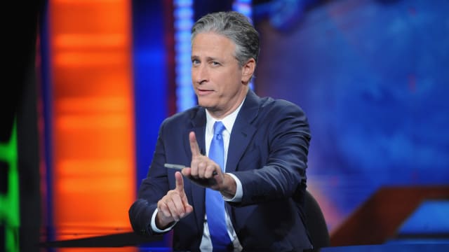 Jon Stewart hosting the Daily Show