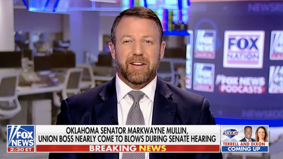 Sen. Mullin (R-OK) speaks on Fox News about how his offer to fight a union boss during a Senate committee hearing represented “Oklahoma values.”