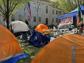 Photograph of tents.