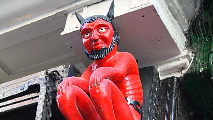 Sculpture of the devil