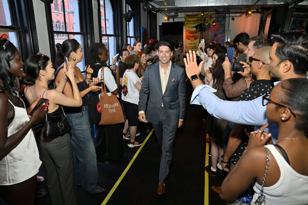 A photograph of Patrick Walsh attending the TMPL Fitness Collection Debut presented by Gen Art + Lucky F*ck at TMPL - Astor Place on September 7, 2023 in New York, NY.