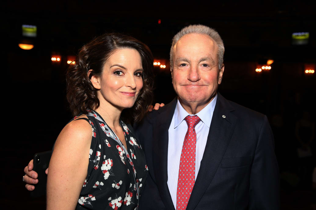 Tina Fey and Lorne Michaels