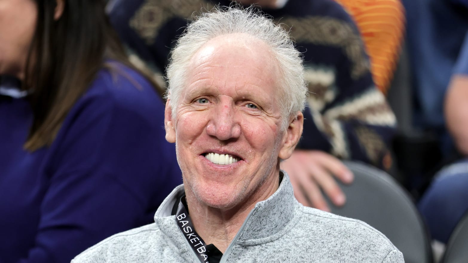 Sportscaster and former NBA player Bill Walton attends a game between the USC Trojans and the UCLA Bruins on March 11, 2022, in Las Vegas.