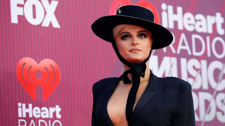 Singer Bebe Rexha arrives for the iHeartRadio Music Awards in Los Angeles, California, U.S., March 14, 2019.