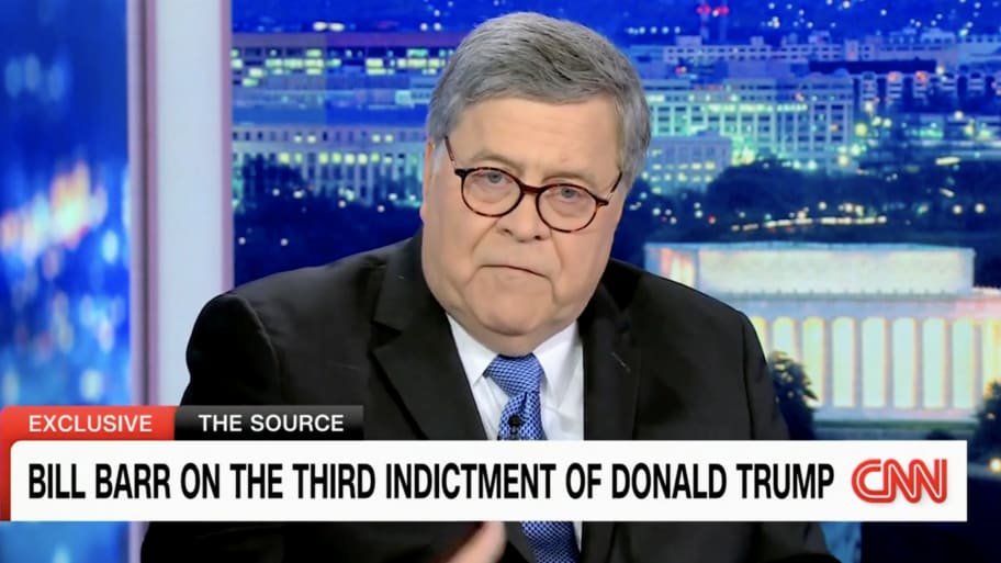 Bill Barr discusses the latest indictment against Donald Trump relating to the former president’s efforts to overturn the 2020 election.