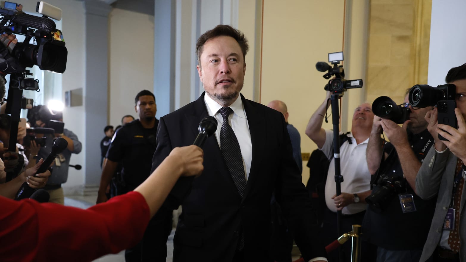 Elon Musk, CEO of Tesla and X.