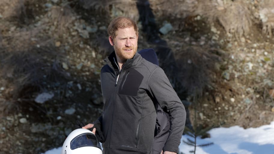 Prince Harry, Duke of Sussex on February 15, 2024 in Whistler, British Columbia.