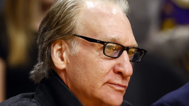 Bill Maher attends a game between the Houston Rockets and the Los Angeles Lakers.