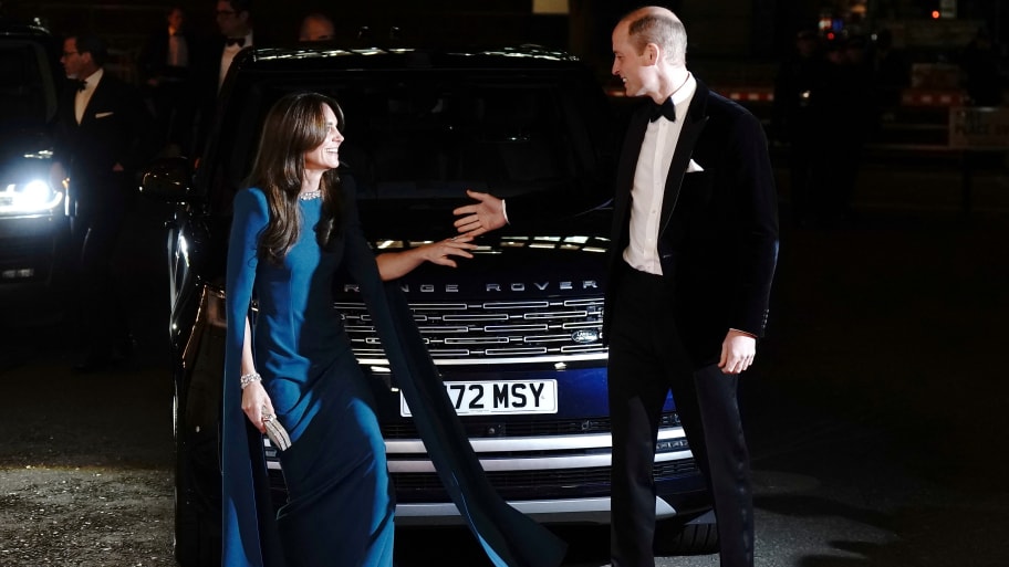 Britain's William, Prince of Wales and Catherine, Princess of Wales arrive for the Royal Variety Performance at the Royal Albert Hall, London, Britain November 30, 2023.