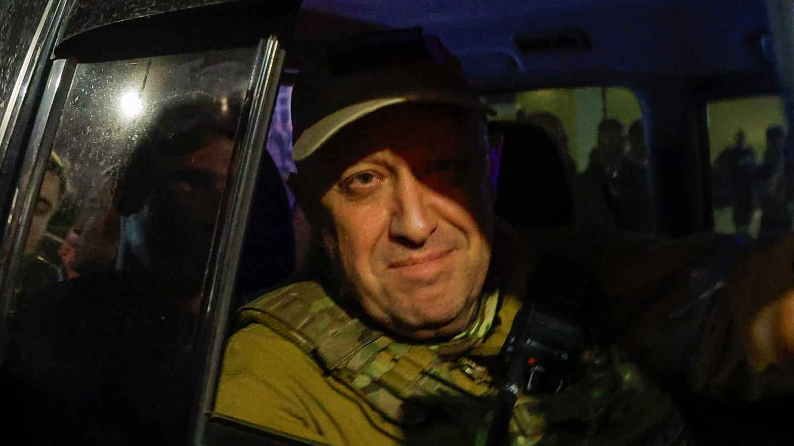 Wagner mercenary chief Yevgeny Prigozhin pictured as his troops pull out from mutiny in Russia.
