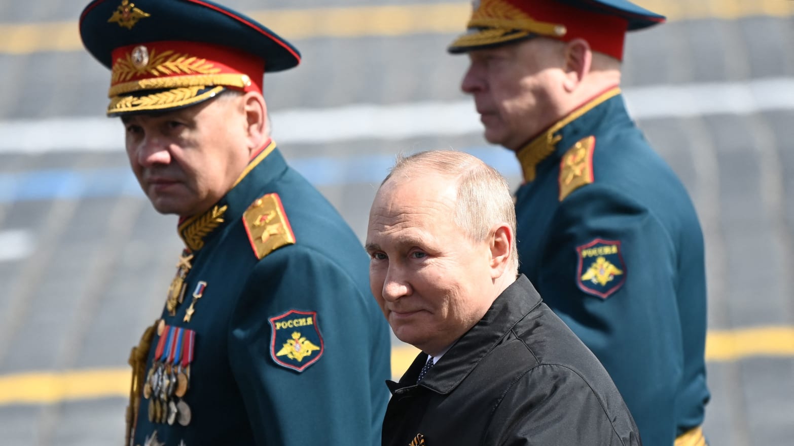 Russian President Vladimir Putin and Defence Minister Sergei Shoigu
