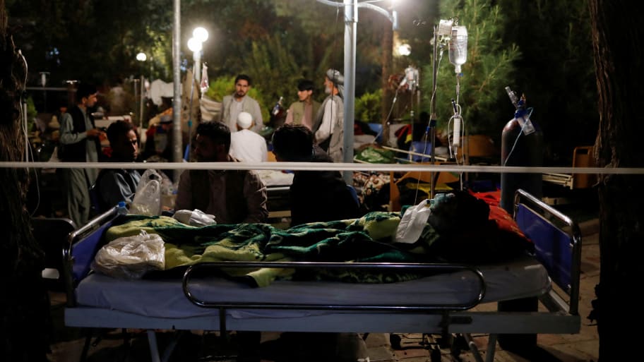 Afghans injured during the recent earthquake receive treatment at a hospital compound in Herat, Afghanistan October 8, 2023.