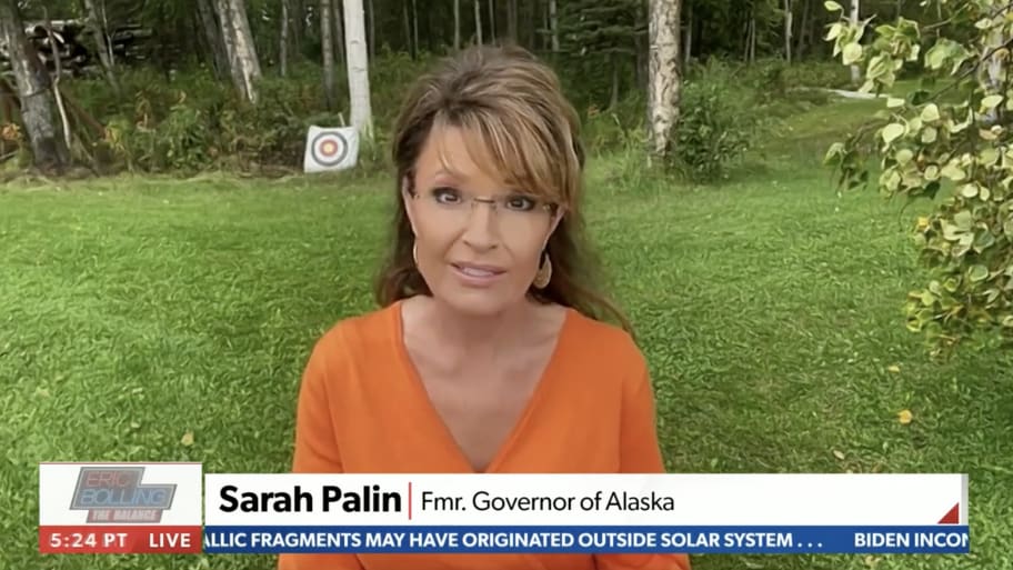 Sarah Palin on Newsmax discussing jail sentences handed to Jan. 6 rioters.