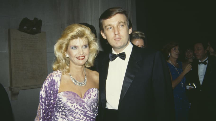Donald Trump with Ivana Trump at the Metropolitan Museum of Art.