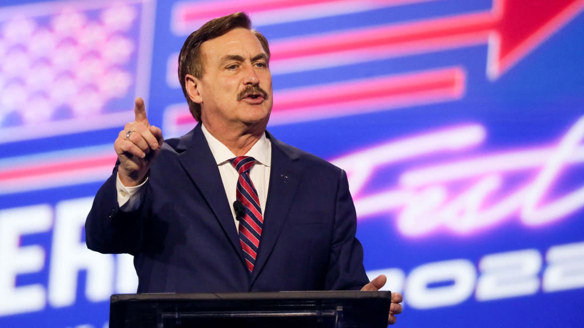 Right-Wingers Attack Mike Lindell After New DeSantis Conspiracy Theory