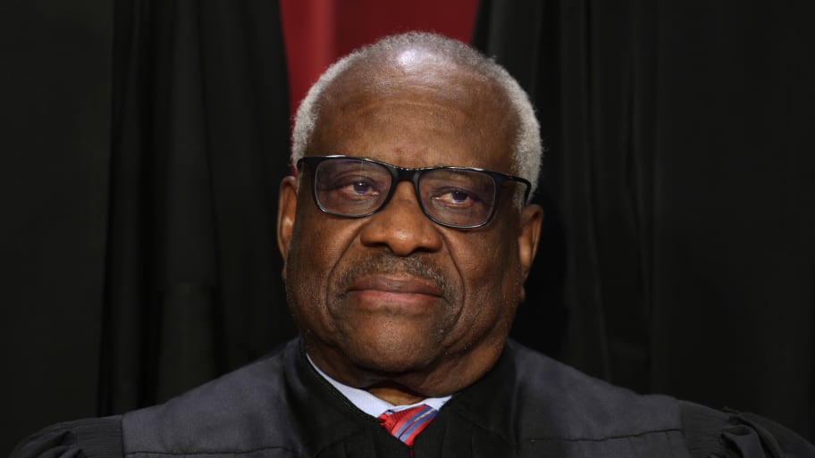 A picture of United States Supreme Court Associate Justice Clarence Thomas, whose $267,230 R.V. was reportedly paid for by Anthony Welters, a close friend and longtime executive in the healthcare industry.