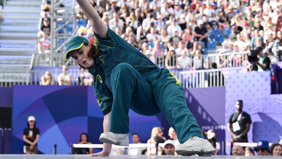 Raygun of Australia in action at the Paris Olympics.