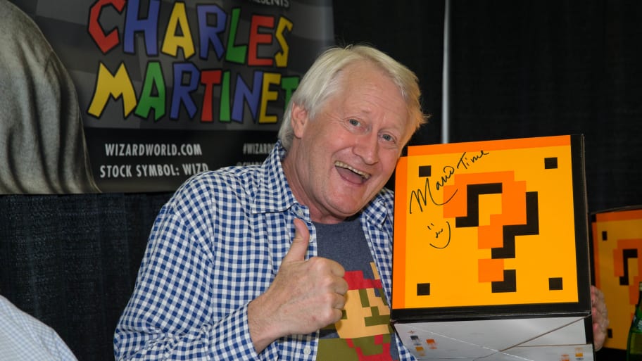 Charles Martinet, voice actor for “Super Mario Bros.,” attends Wizard World Comic Con Austin at the Austin Convention Center.