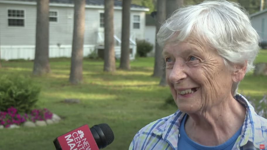 Marjorie Perkins, 87, of Brunswick, Maine, fought off a home intruder and then gave him food. 