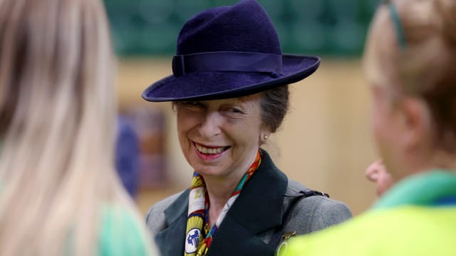 Princess Anne, Princess Royal visits the Riding for the Disabled Association (RDA) National Championships at Hartpury University and Hartpury College, in Gloucester, Britain, July 12, 2024.
