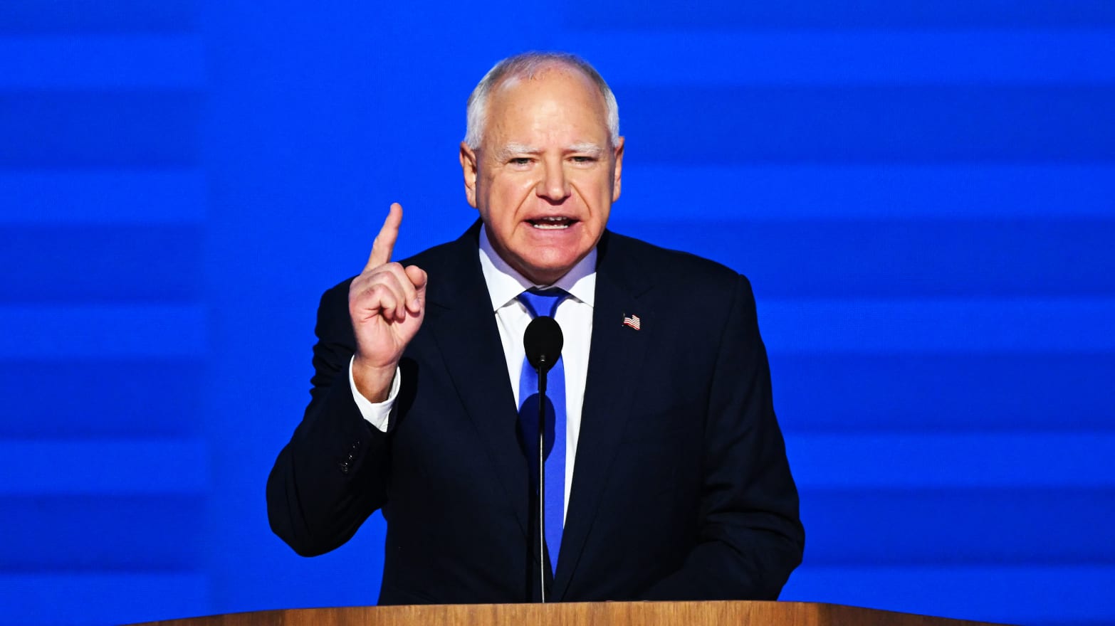 Tim Walz speaks at the DNC.