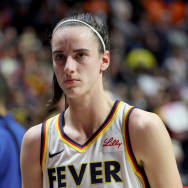 Caitlin Clark at an Indiana Fever game.