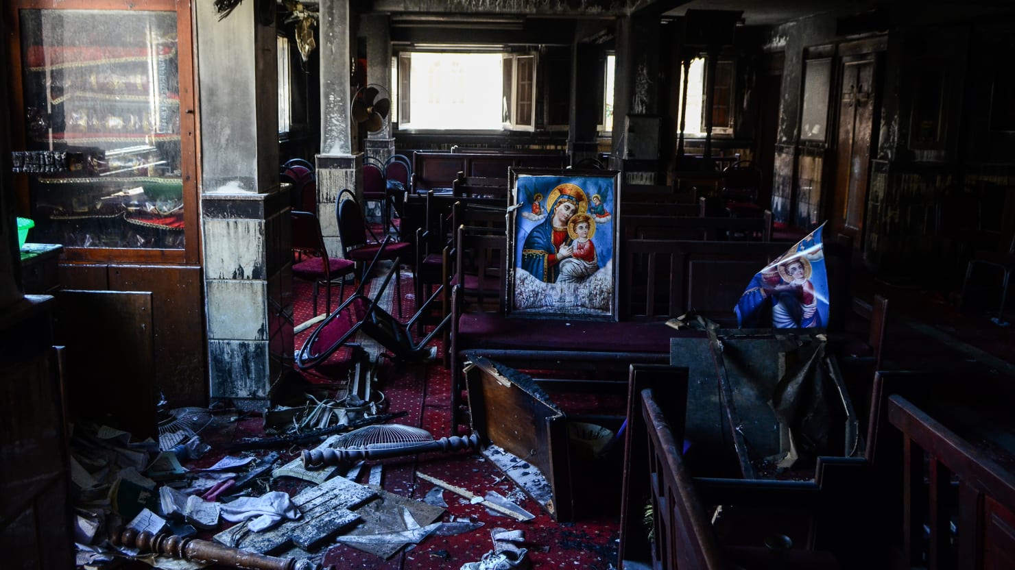 Ferocious Fire at Church in Cairo Kills 41, Injures 14.