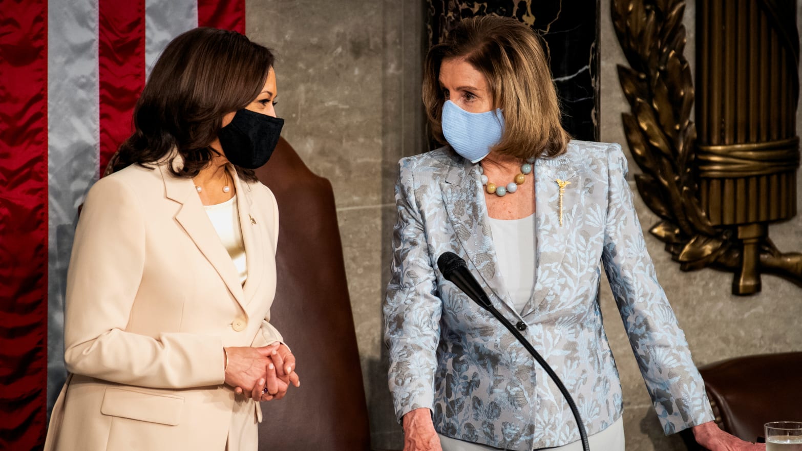 Kamala Harris and Nancy Pelosi