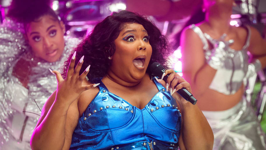 Singer Lizzo performs on NBC’s “Today” show in New York City, U.S., July 15, 2022. 