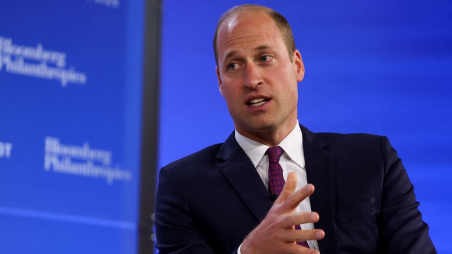 Britain's Prince William, Prince of Wales, gestures as he attends the Earthshot Prize Innovation Summit in New York, U.S., September 19, 2023.