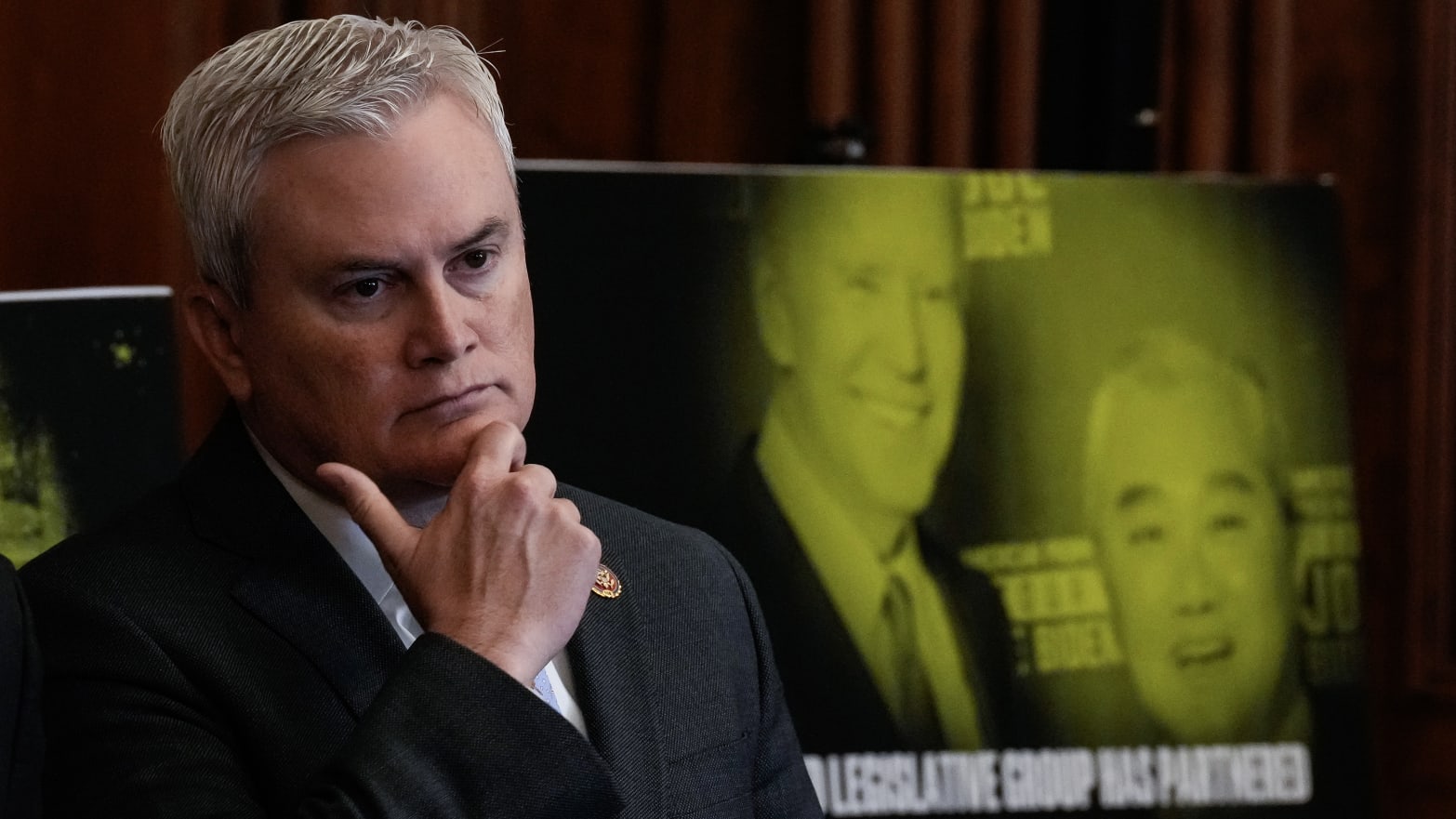 Rep. James Comer (R-KY) attends a news conference.