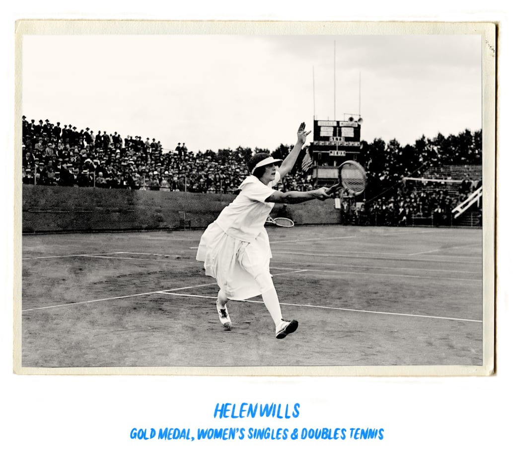 Tennis, Helen Wills, 1924 Paris Olympics