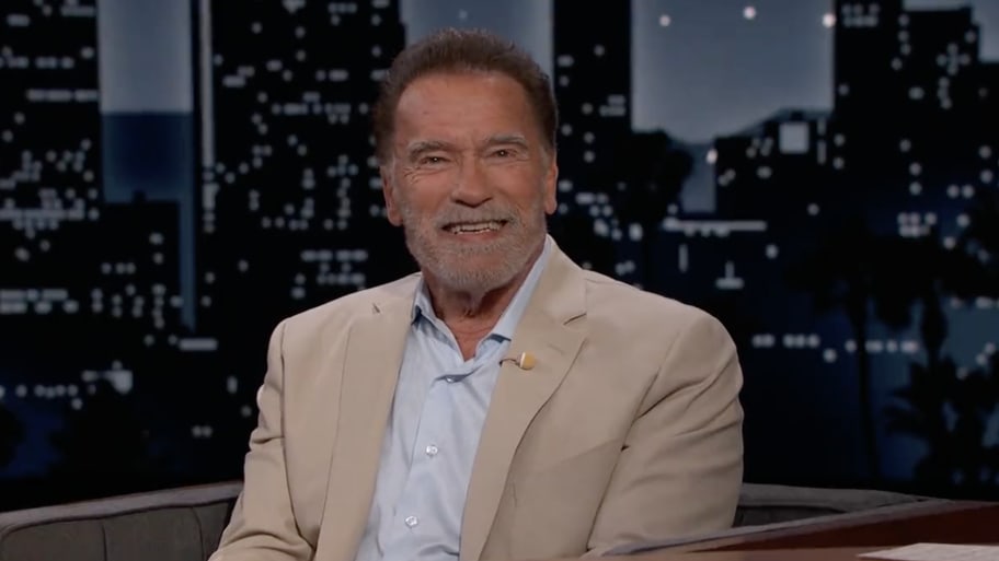 Arnold Schwarzenegger discusses Donald Trump’s weight on ‘Jimmy Kimmel Live.’