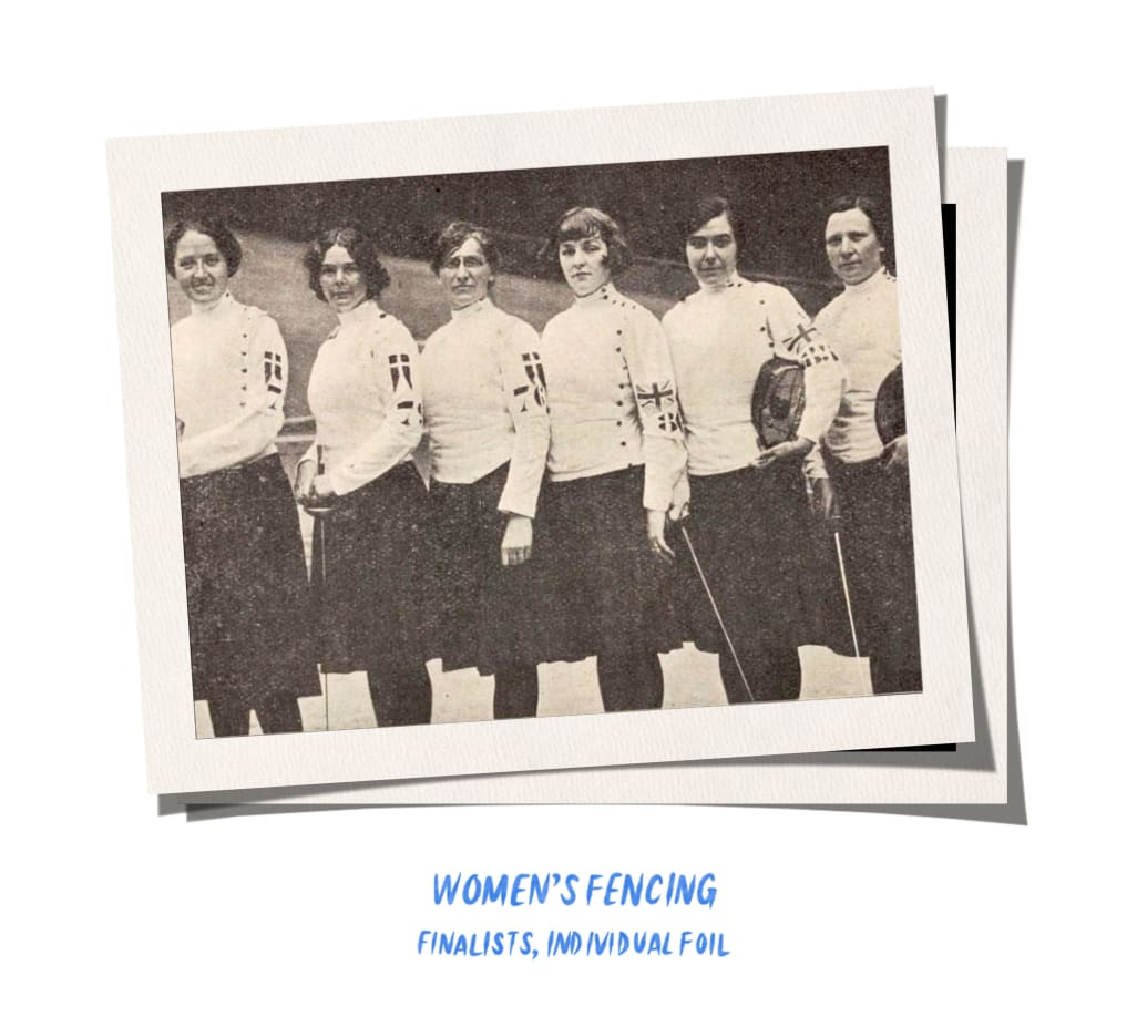 Women fencers, 1924 Paris Olympics