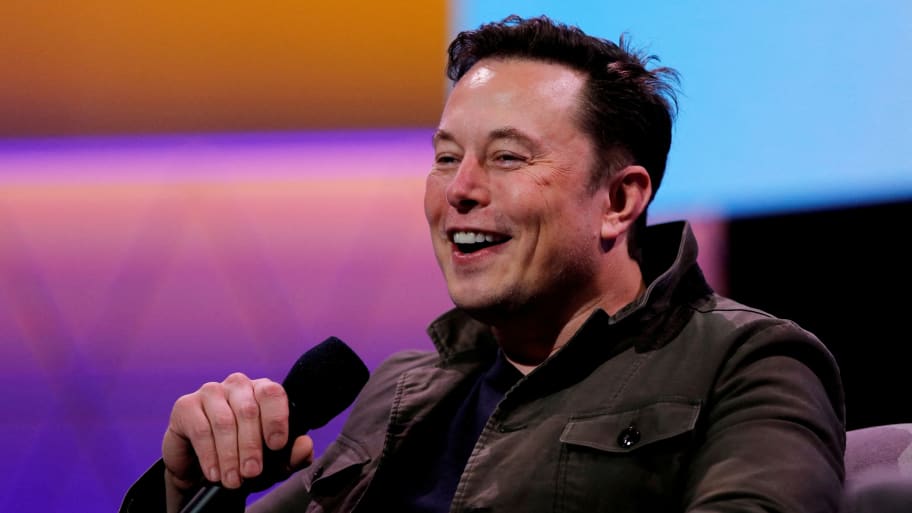 Elon Musk speaks during a conversation with game designer Todd Howard (not pictured) at the E3 gaming convention in Los Angeles, California, June 13, 2019. 