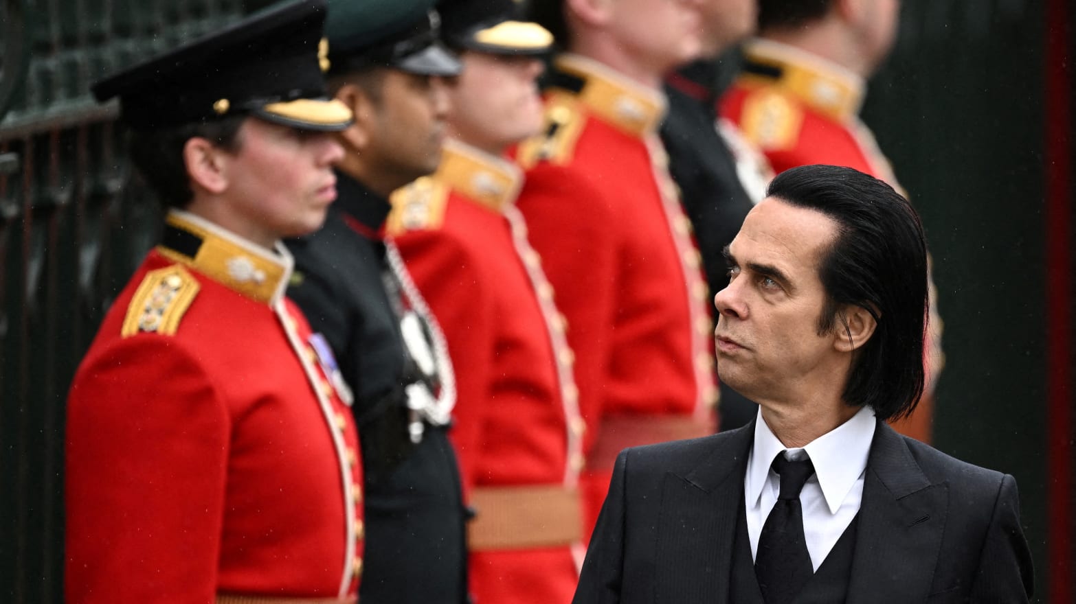 Nick Cave walks outside Westminster Abbey following Britain’s King Charles’ coronation ceremony, in London, Britain, May 6, 2023.
