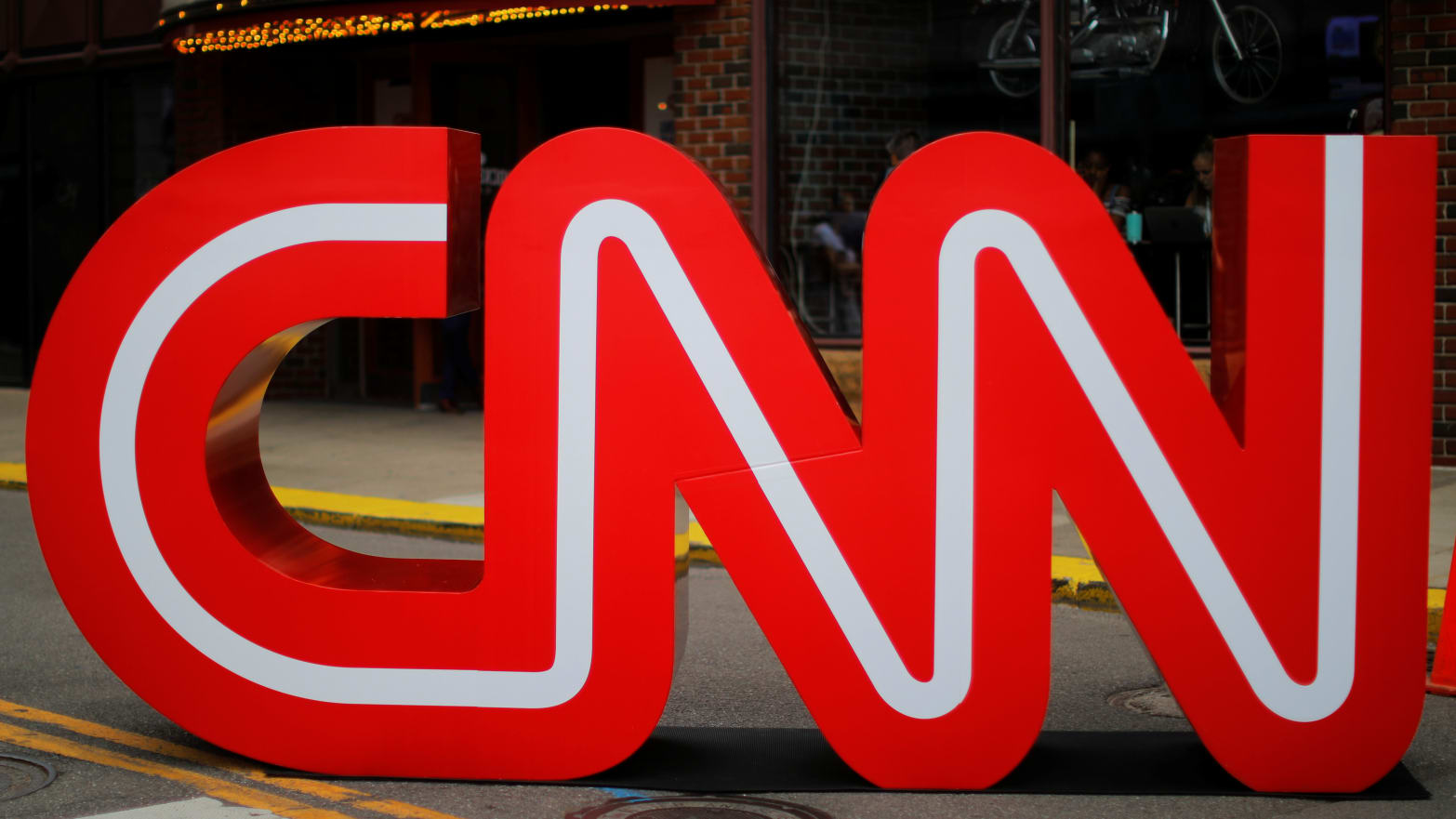 The CNN logo.