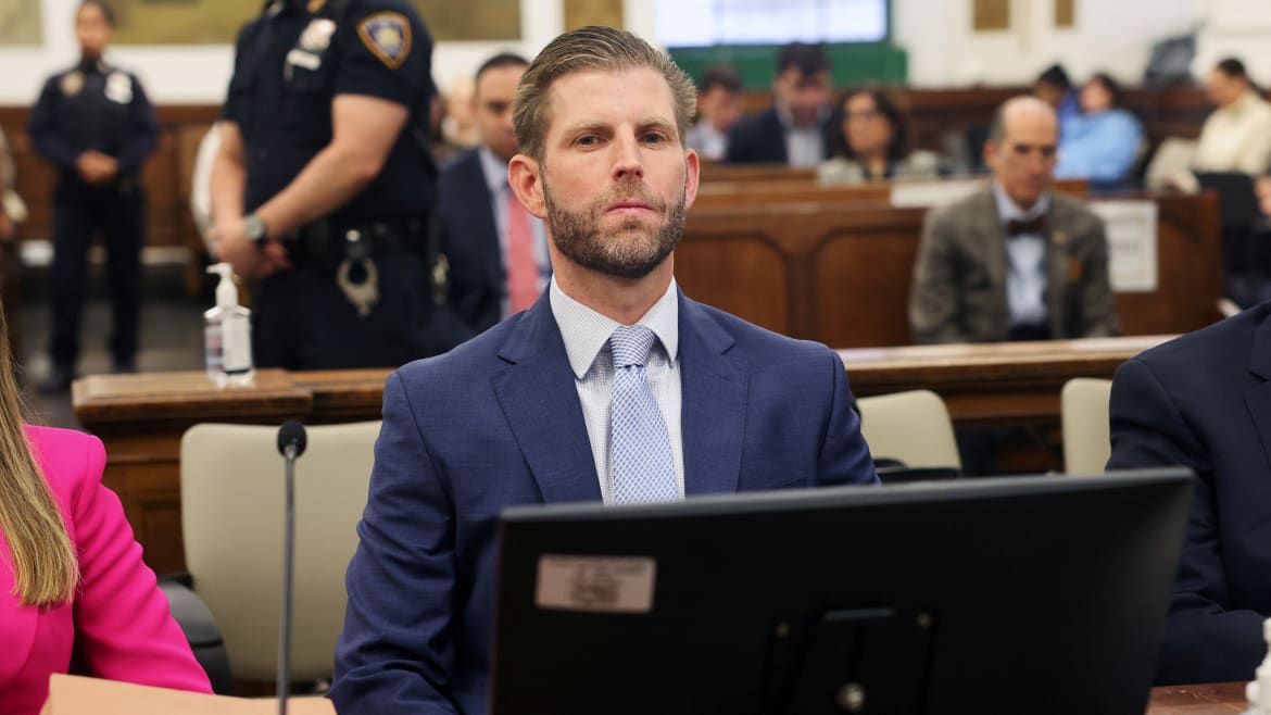 Eric Trump Grilled on Mar-a-Lago During Testy Day in Court
