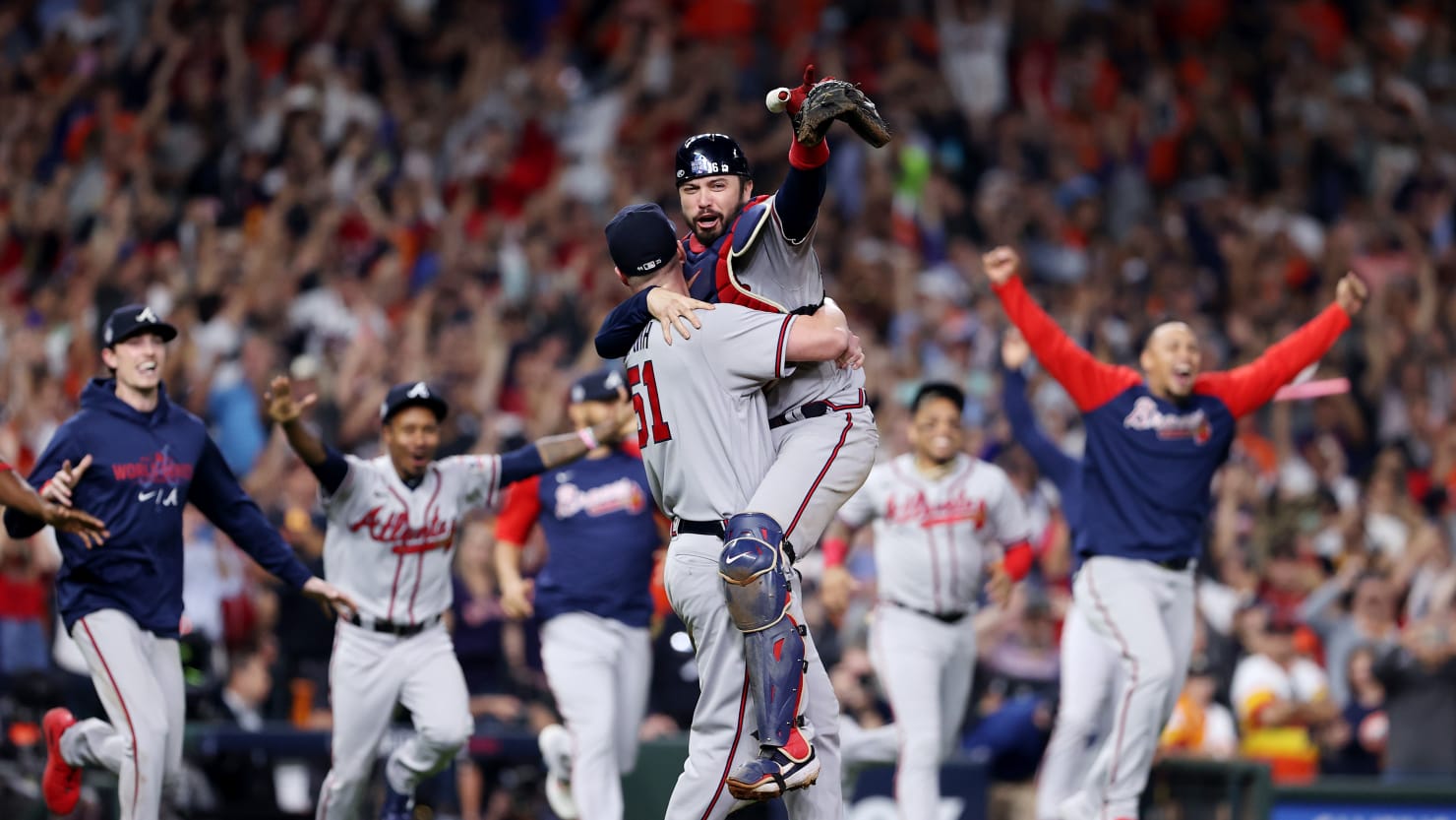 The Atlanta Braves shut out the Astros 7-0 to become World Series champions