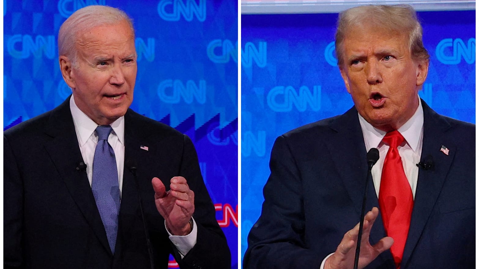 U.S. President Joe Biden and Republican presidential candidate former U.S. President Donald Trump.