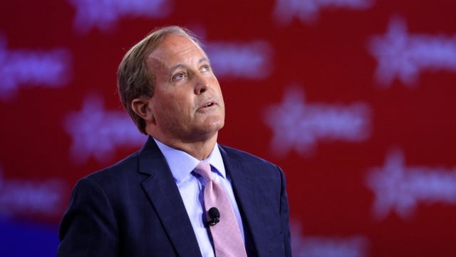 Texas Attorney General Ken Paxton speaks at the Conservative Political Action Conference (CPAC) in Dallas, Texas, U.S.