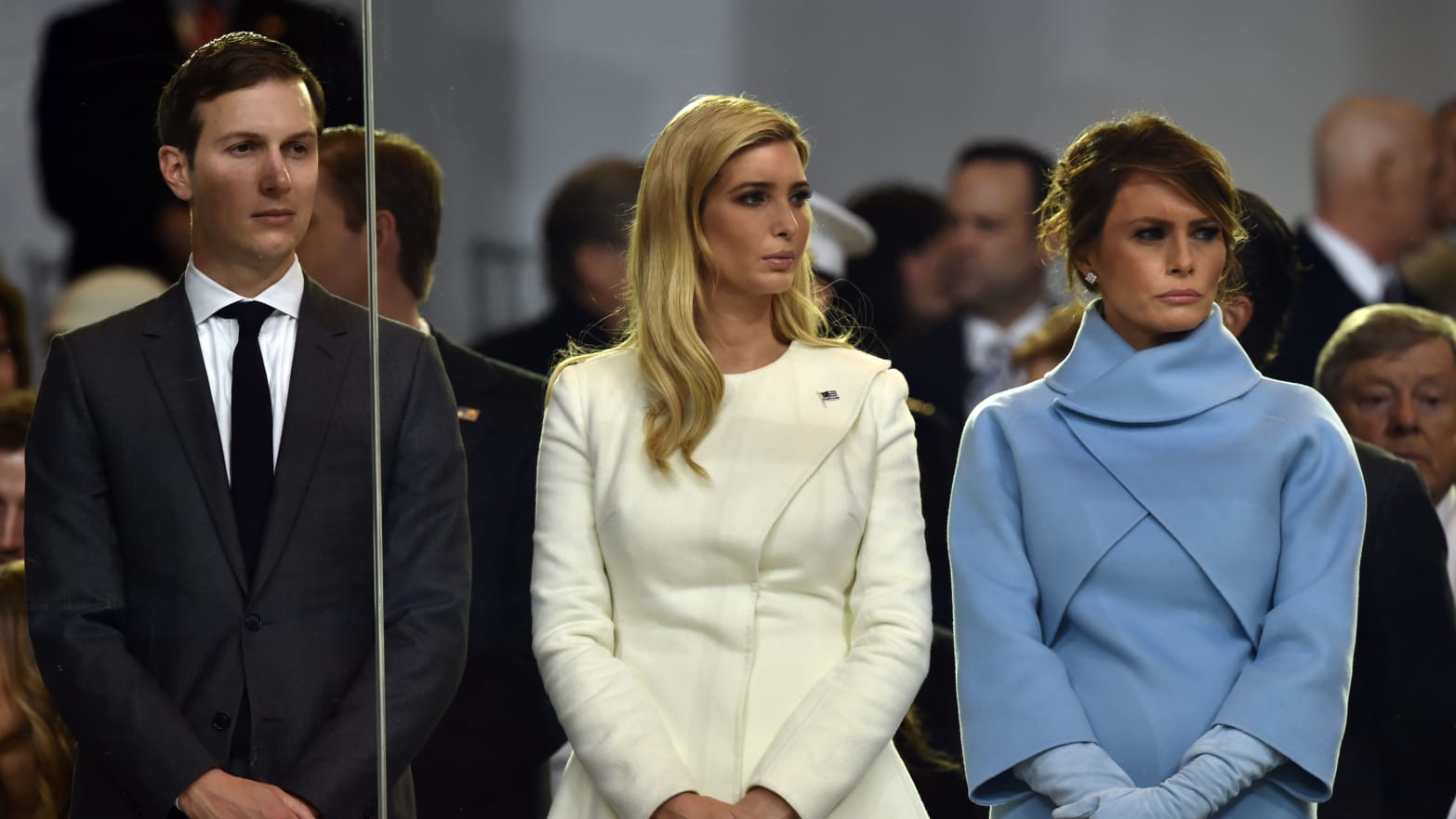 Jared Kushner, Ivanka Trump and Melania Trump