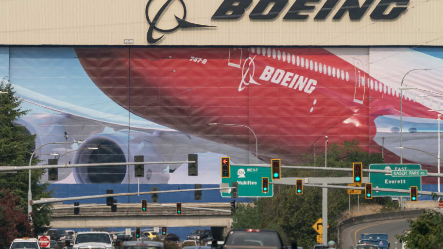 The Boeing Airplanes factory where several models of its commercial aircraft are produced. 