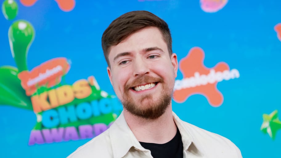 YouTube personality Jimmy Donaldson, better known as MrBeast, arrives for the 36th Annual Nickelodeon Kids’ Choice Awards at the Microsoft Theater in Los Angeles, California.