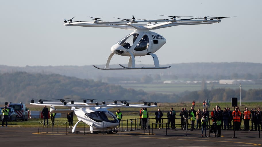 Flying taxis from Volocopter will not be taking off as planned at the Paris Olympics. 