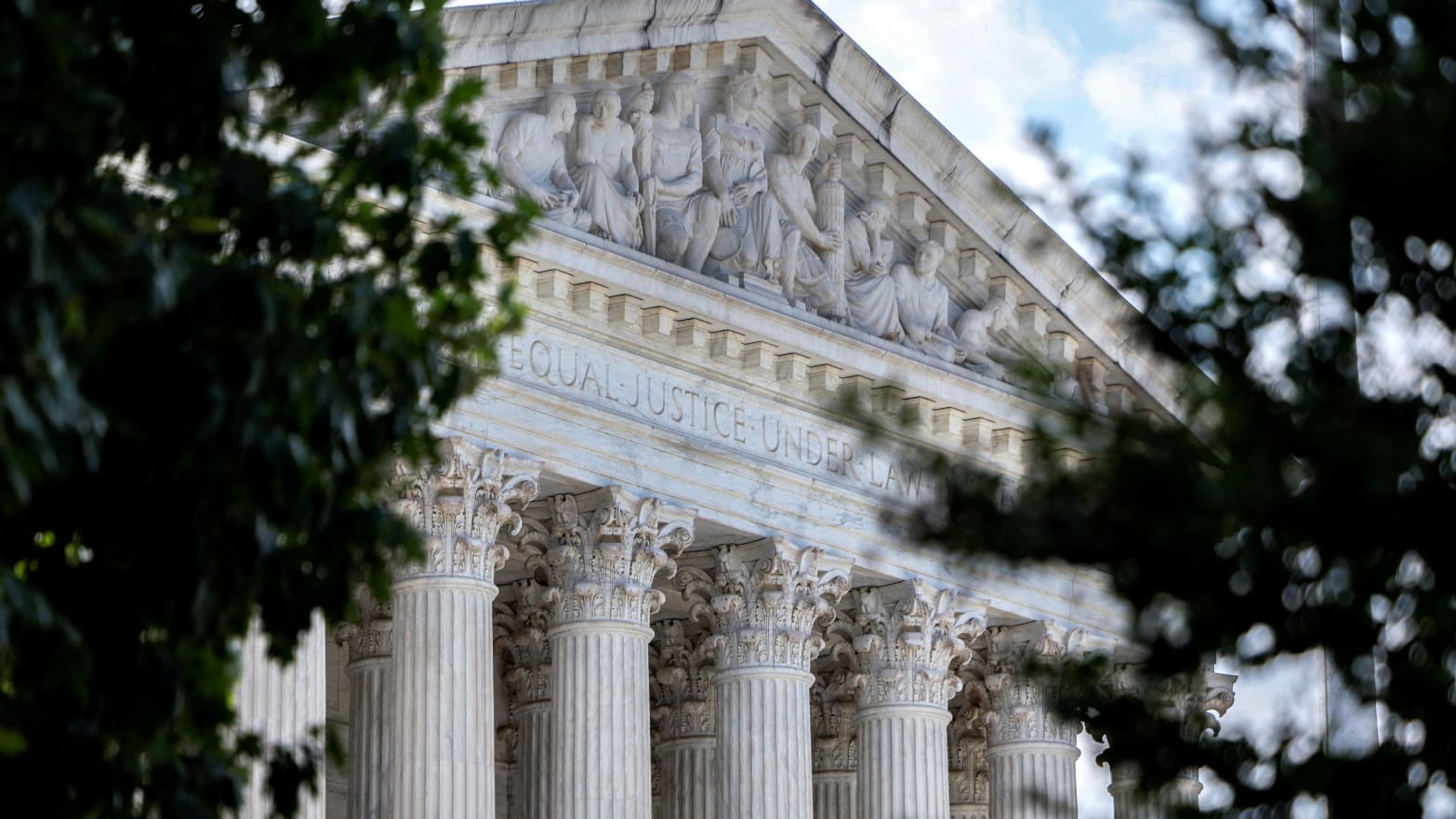 A view of the U.S. Supreme Court building.